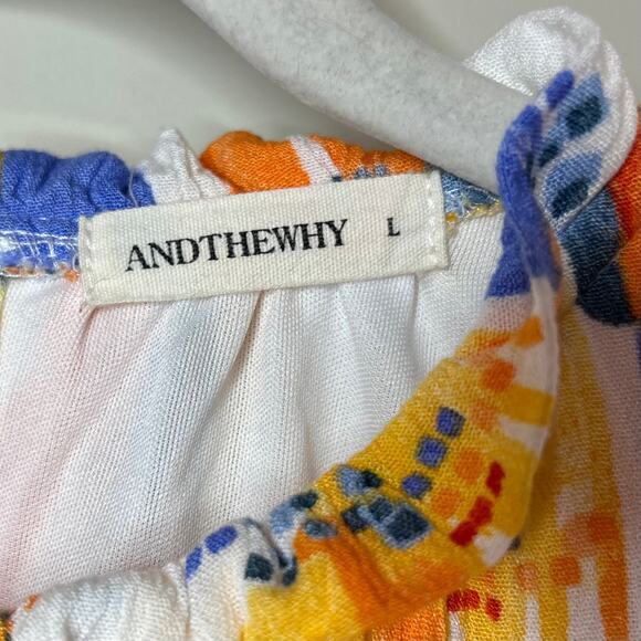 ANDTHEWHY Sleeveless Gauzey Dress Size L - Picture 4 of 9